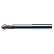 Solid carbide radius milling cutter 30° 2mm, Z=2 long, RockTec-65